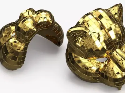 VIP Tiger Mask 3D model