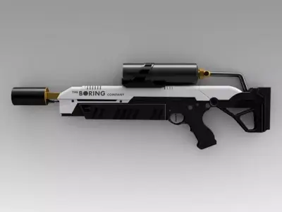 The boring company flamethrower 3D model