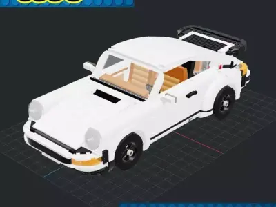 Lego Car - Porsche 911 3D print model purchase