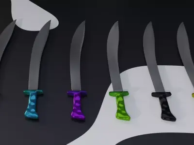 Cool Swords Low-poly 3D model