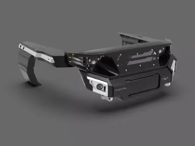 Ecotechne Front Bumper for Toyota Land Cruiser J70 3D model