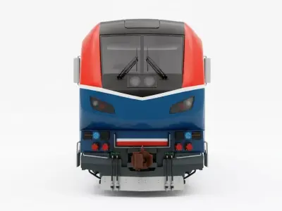 Modern Diesel Electric Locomotive 3D model