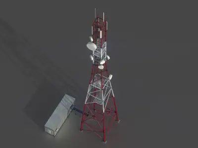 COMMUNICATION TOWER 3D model purchase