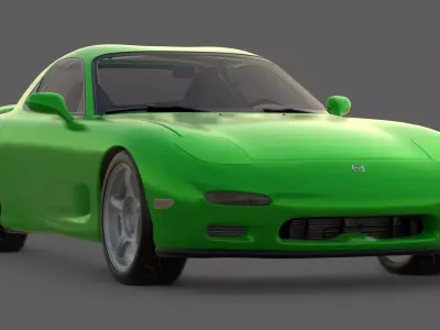 1993 Mazda RX-7 3D Model  Rotary Legend FD3S 3D model