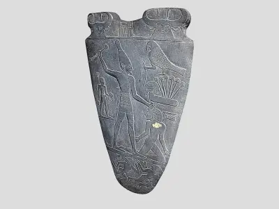Narmer Palette-ancient egypt Low-poly 3D model