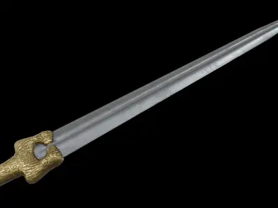 Mycenaean Rapier Low-poly 3D model