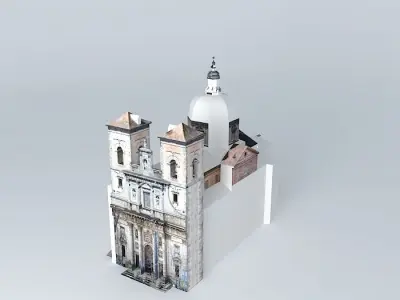 Jesuit Church or San Ildefonso Free 3D model