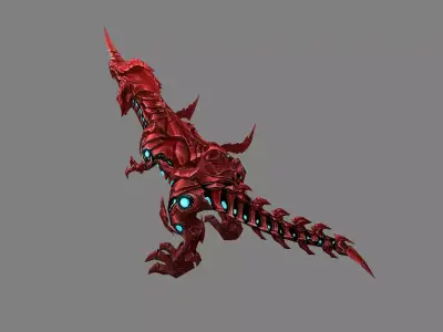 Mount - Dino Type 15 Low-poly 3D model
