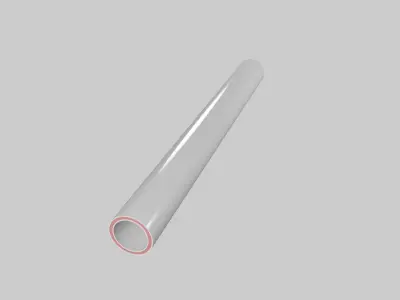 Polypropylene pipes 3D model