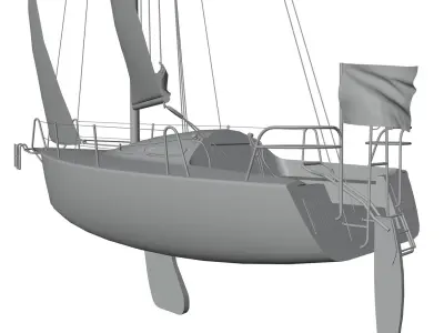 Sailboat 3D model