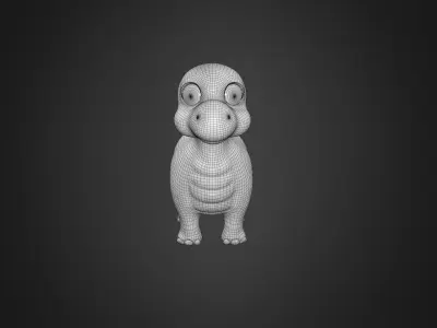 Asset - Cartoons - Dinosaur Stegosaurus Rigged 3D model