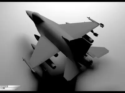 f 16 fighter 3D model