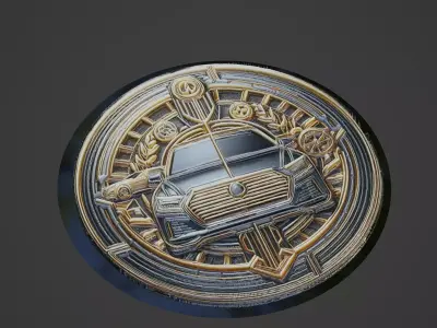 Car Pendant Medallion 3D print model