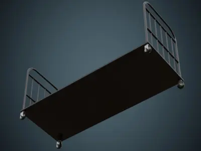 Transport Trolley 1A Low-poly 3D model