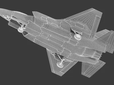 Lockheed Martin F-35 Lightning II Low-poly 3D model buy