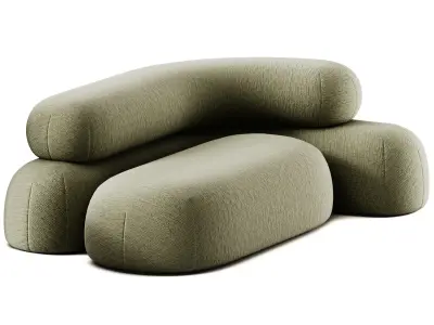 Adrenalina Nefelibata 2 1 Modular Sofa 3D model