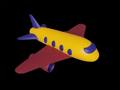 3D set of icons Travelling 3D model