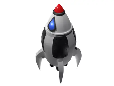 Toy Rocket Space Ship 3D model