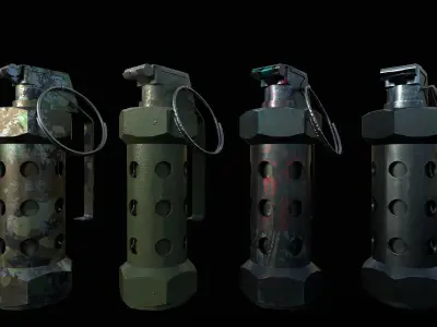  Stun grenade   flashbang Low-poly 3D model