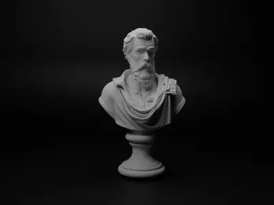 Italian Condottieri Bust Chess 3D print model purchase