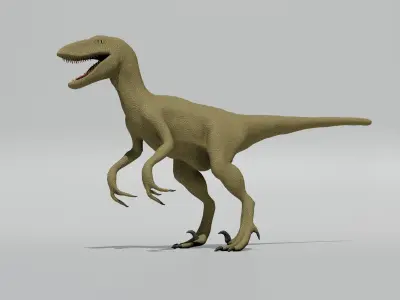 Velociraptor - Game Ready Low-poly 3D model