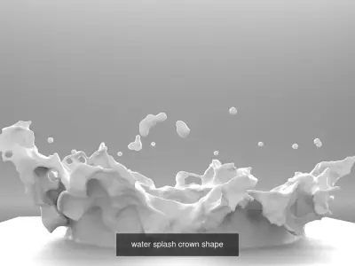 Water splash collection 3D Model Pack