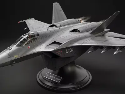 Fighter Jet 3D Model  STL FBX OBJ  File 3D model