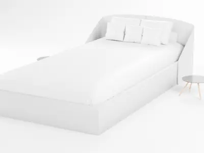  Merry christmas bed 3d Free 3D model