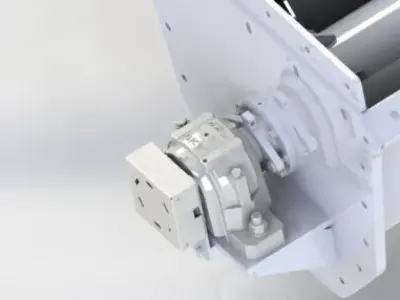 diameter 470 length 6500 helical conveyor screw conveyor 3D model