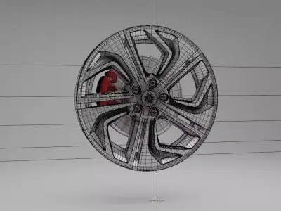 Wheel - Car Tire Free 3D model