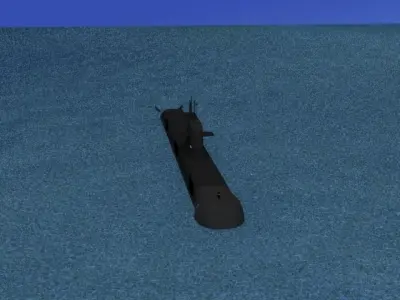 Collins Class HMAS Dechaineux 76 3D model