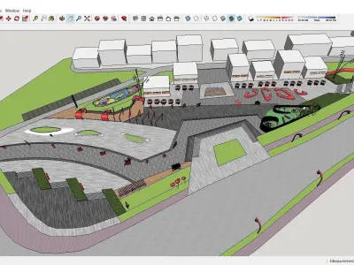 Sketchup Landscape Park H9 3D model