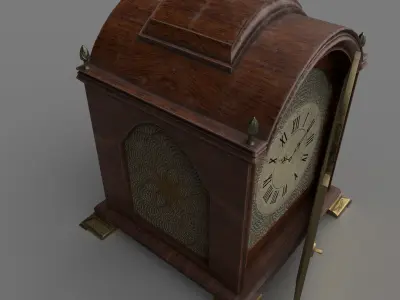 Vintage Clock Low-poly 3D model