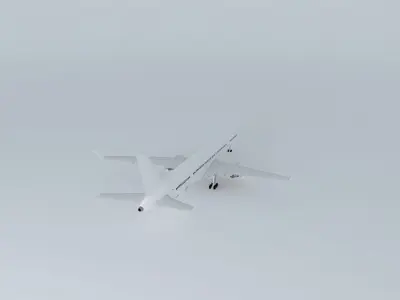 Template Boeing 757 300W Free 3D model