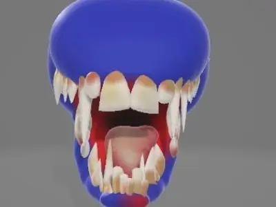 Monster head Free 3D model