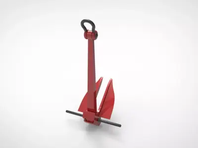 Danforth Anchor 3D model