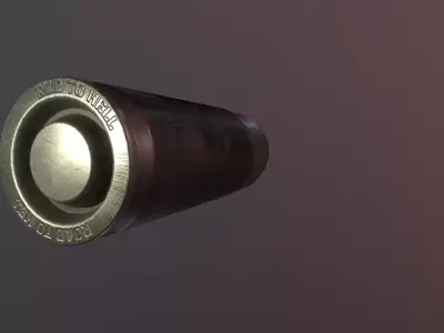 Super-realistic bullet 3D model