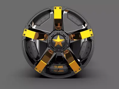 XD Series XD811 Rockstar II Wheel 3D model