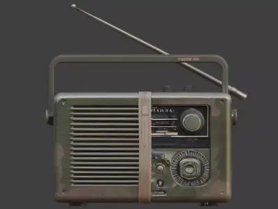 Survival Radio 3D Model V01 Low-poly 3D model