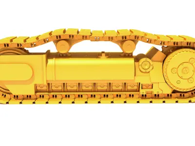 Excavator Track 3D model from CGTrader