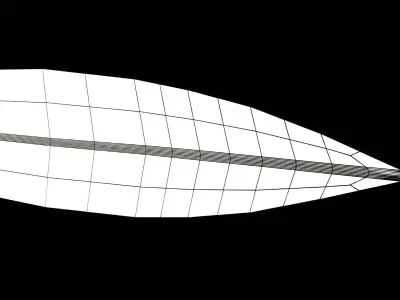 Dagger sword Low-poly 3D model 18
