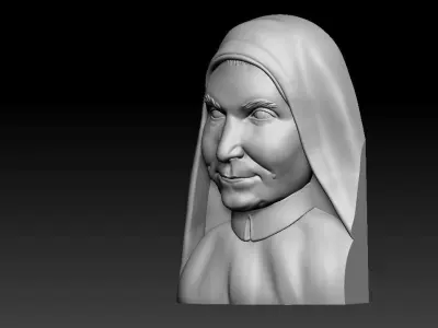 maria teresa nun Portrait 3D print model purchase