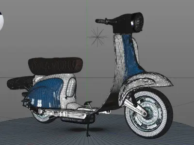 Scotter Siambretta Lambretta 3D model
