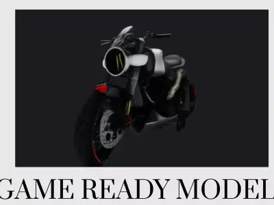 Luxury Sport Motorcycle 3D Model Method 143 Style High Detail 3D model
