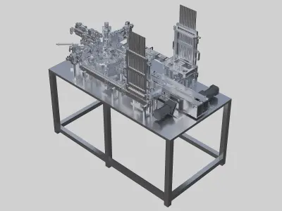 USB automatic assembly machine 3D model