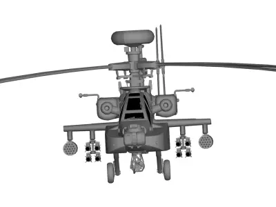 Boeing AH-64 Apache 3D model buy