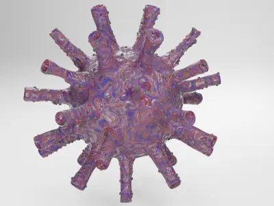 3D Artistic Corona virus model 3D model
