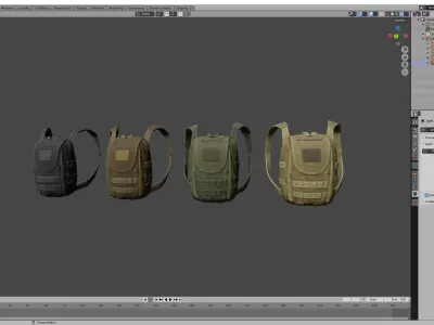 Backpack Low-poly 3D model purchase