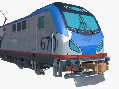 Amtrak locomotives 3D Model Pack