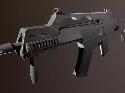 Heckler  Koch G36C Low-poly 3D model